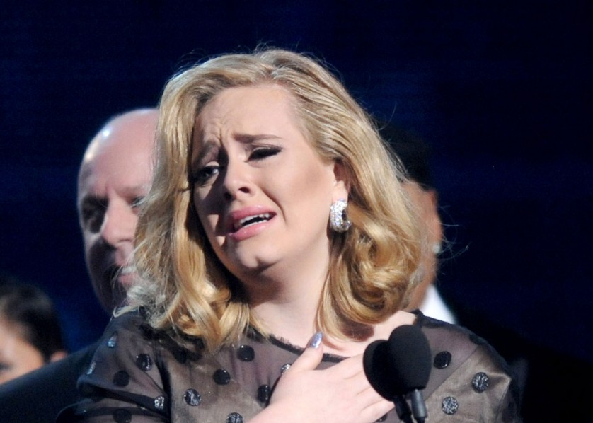 Adele crying Adele crying